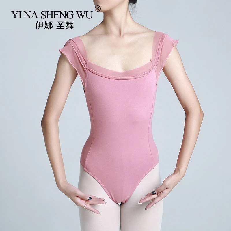 Высокое качество черного танцевального трико для девочек эластичный балетный