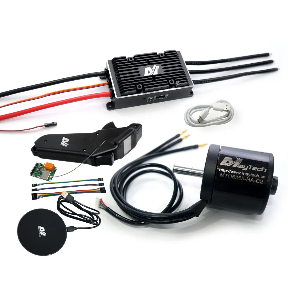 Maytech MTSKR1905WF пульт дистанционного управления и supercase200A ESC на основе VESC6 6355 6365 мотор