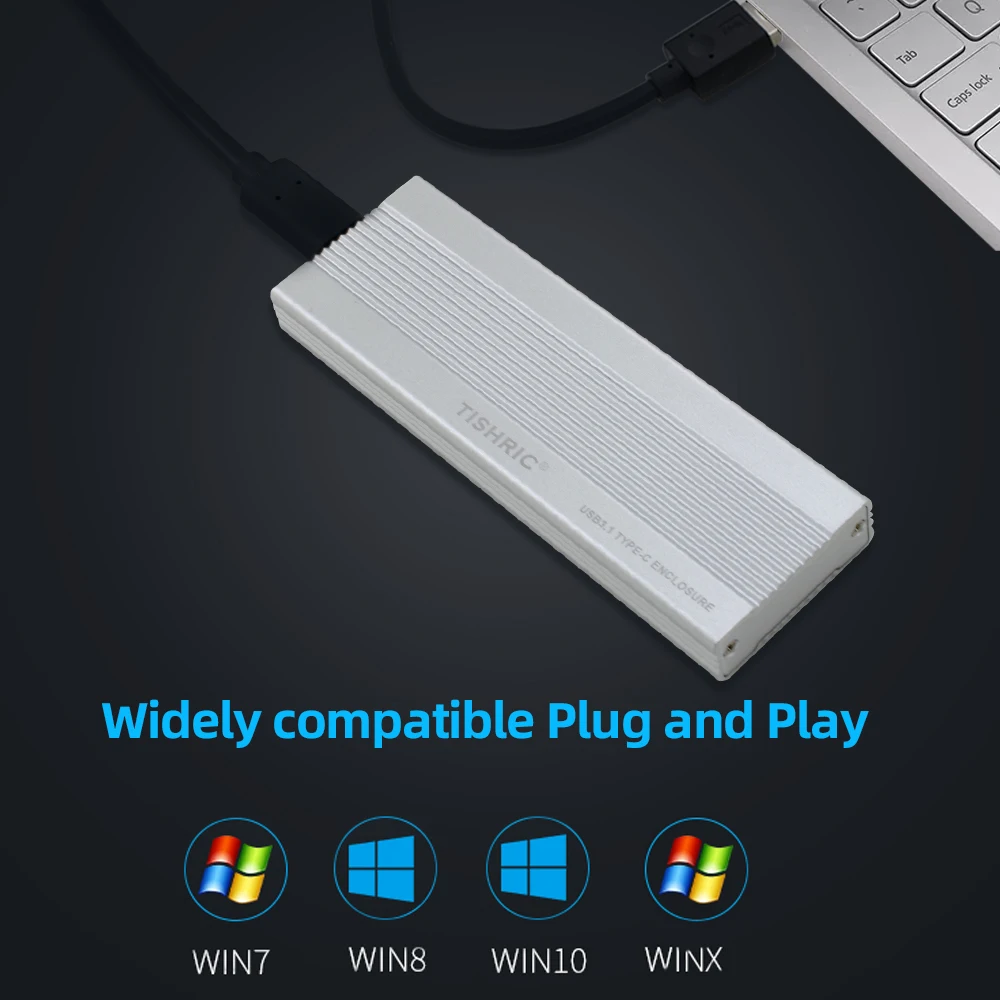TISHRIC HDD чехол USB3.1 для NVME корпус Type-C интерфейс жесткого диска 3 ТБ внешнего |