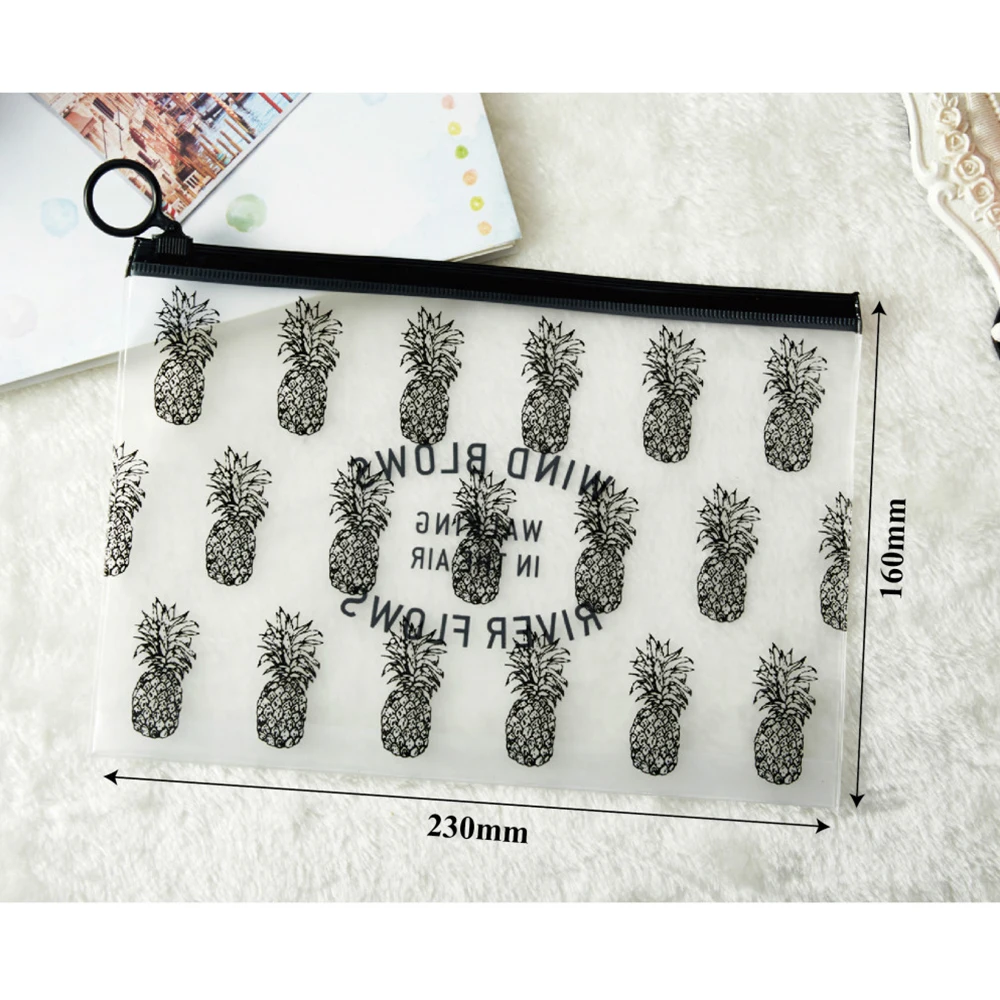 Лидер продаж ПВХ косметичка на молнии чехол для карандашей и ручек прозрачная