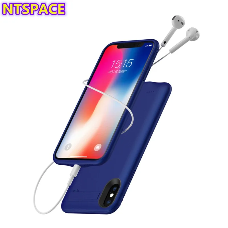 

4200/5200mAh Backup Battery Charger Case For iPhone XS Max Portable Power Bank Cover For iPhone XR External Battery Power Case