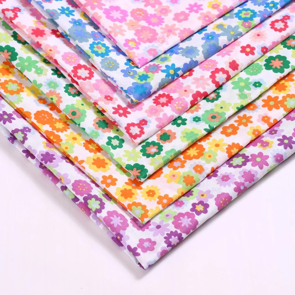 

100*150cm Floral Printed Handmade Fabric Sewing Sleeve Apron Material Tablecloth Home Decoration Cloth By Meter