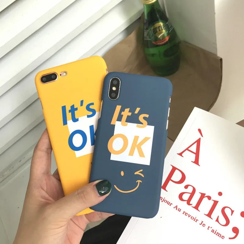 Для Iphone 7 8 Plus 6s милый смайлик текст шаблон чехол для телефона IPhone X XS 6 Мягкий