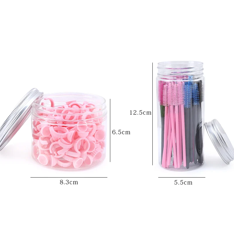 50/100 набор аксессуаров для наращивания ресниц кристальная кисть бровей тушь