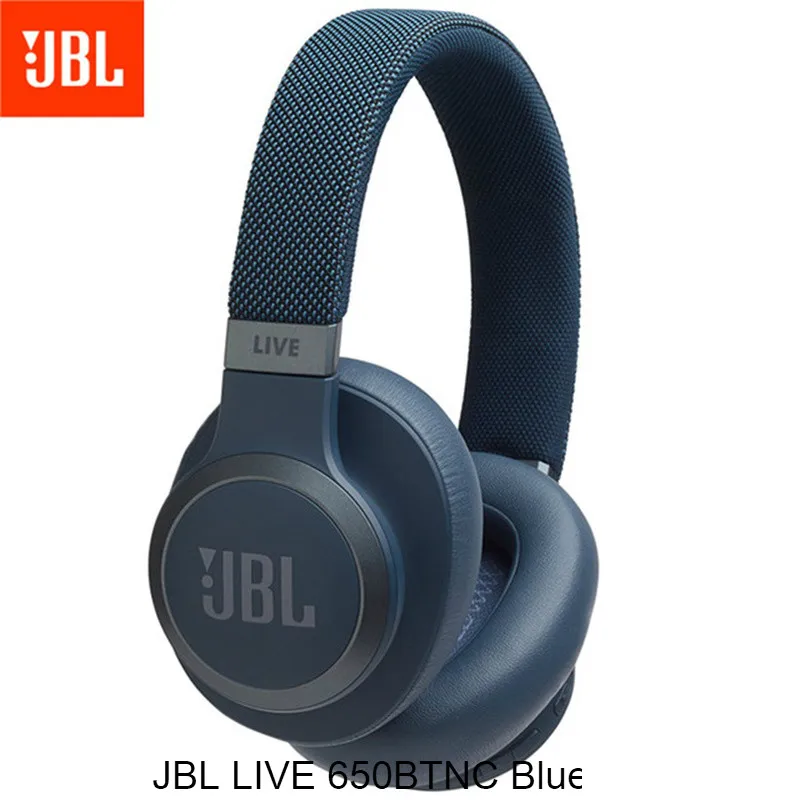 LIVE 650BTNC Blue JBL LIVE 650BTNC Bluetooth наушники аудио шумоподавление AI Smart Voice беспроводные наушники для сотового телефона динамическая игровая гарнитура - Цвет: LIVE 650BTNC Blue