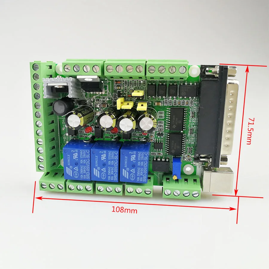 CNC Mach3 интерфейсная плата 4 оси Квадрокоптер с 6 осями и функциями 0-10pwm контроль