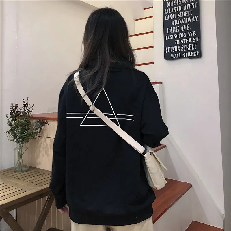 Letters Printed Polo Shirt Women Long Sleeve Autumn Winter New Loose Casual Printing Lapel Shirt Lady Black Grey Bottoming Tops