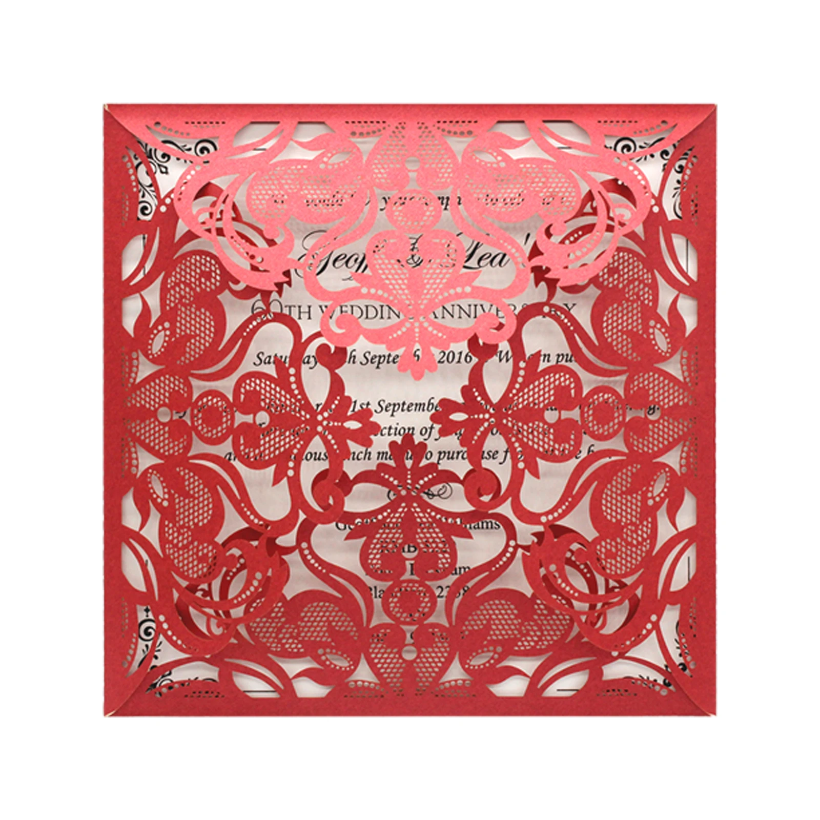 10 шт. элегантные свадебные пригласительные открытки с лазерной резкой