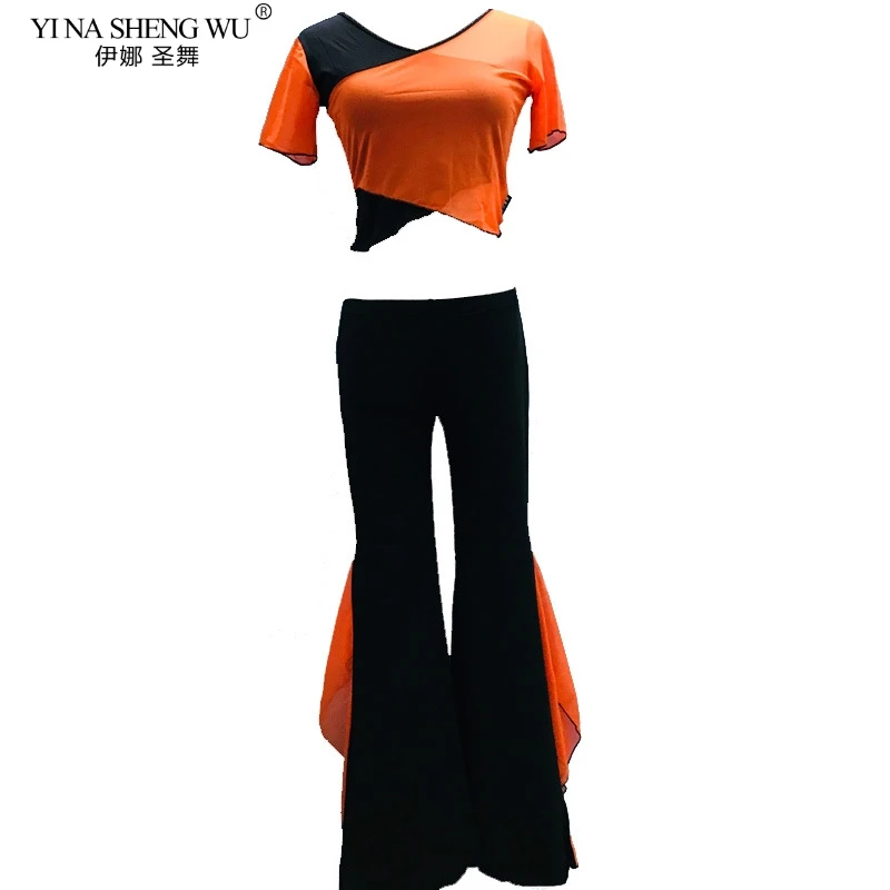 

Belly Dance Costume Practice Set Belly Dancing Wear Professional Indian Oriental Dance Lace Top Pants Lady Practice Wear Clothes