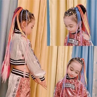 maelove twist braid rope headdress rubber band hair accessories kids wig headband girls twist braid rope headdress girl gift