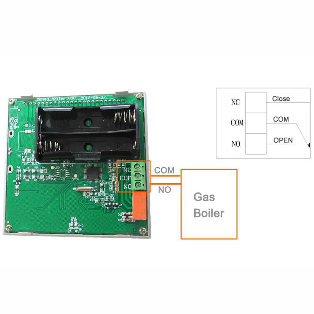 Программируемый термостат для газового бойлера Beok 4 шт.|Приборы измерения