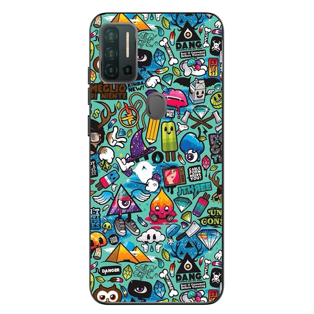 Чехол для Ulefone Note 10 11P 2021 телефон из ТПУ милый модный мультяшный чехол с рисунком |
