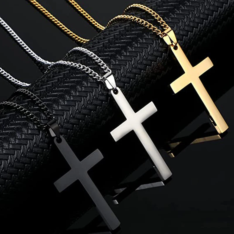 

Vintage Cross Pendant Necklace Zinc Alloy Necklaces Punk New Design Chain Choker Men Women Necklace Jewelry Accessories Gifts
