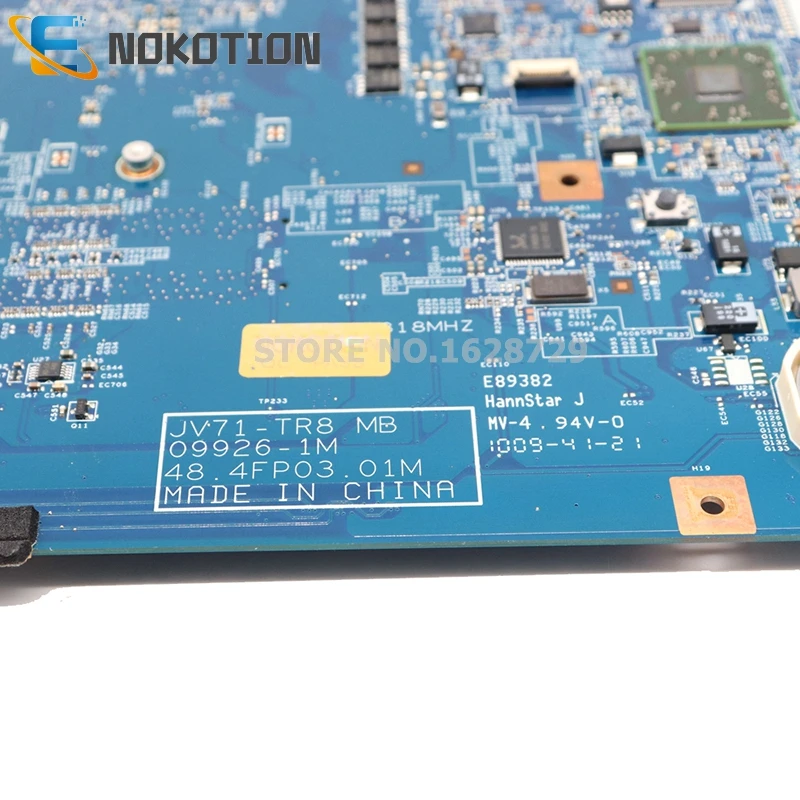 NOKOTION материнская плата для ноутбука Acer aspire 7540 MBPPQ01001 JV71 TR8 MB 48.4fp03m основная Socket S1 DDR3