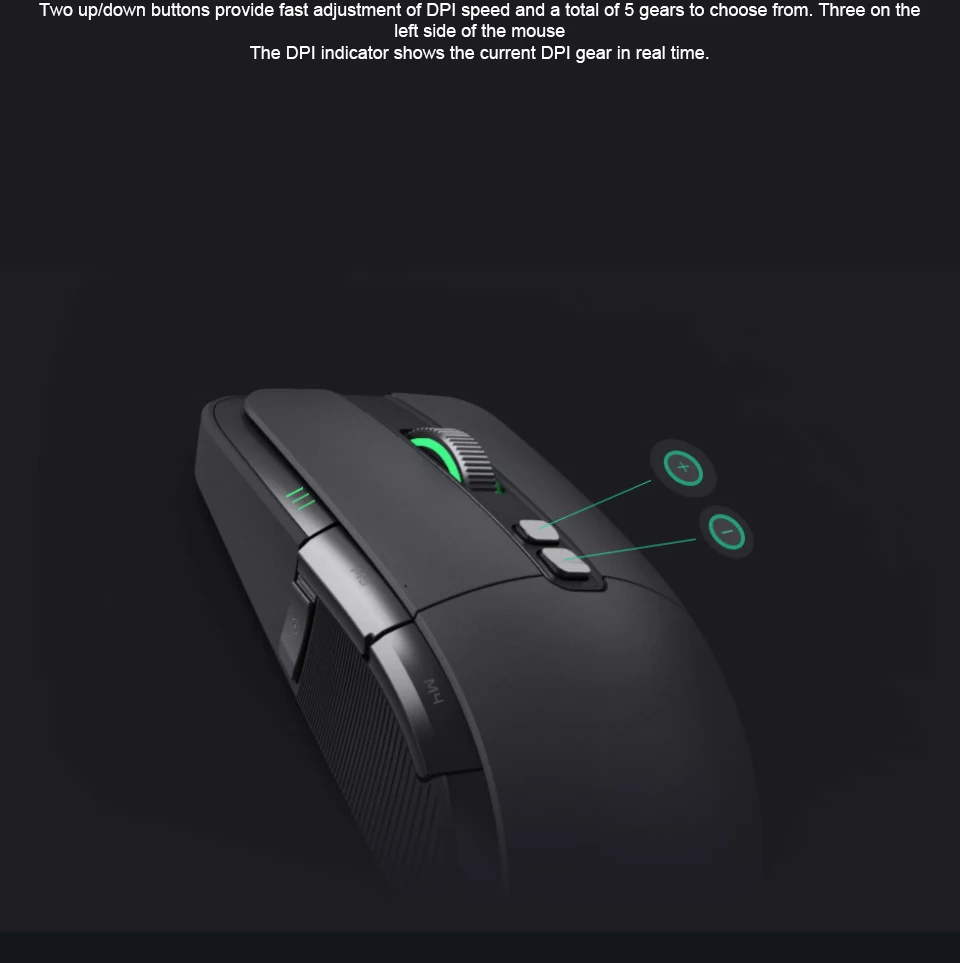 Xiao mi игровая мышь Портативный Usb/беспроводной 2,4 ГГц двойной режим 7200 точек/дюйм 6 кнопок RGB игровая мышка со светодиодной подсветкой MacOS компьютерный геймер mi ce mi Home