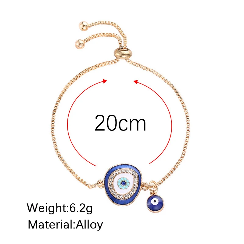 Дьявол глаз злой дух Мода личность флэш браслет Национальный Ветер ювелирные