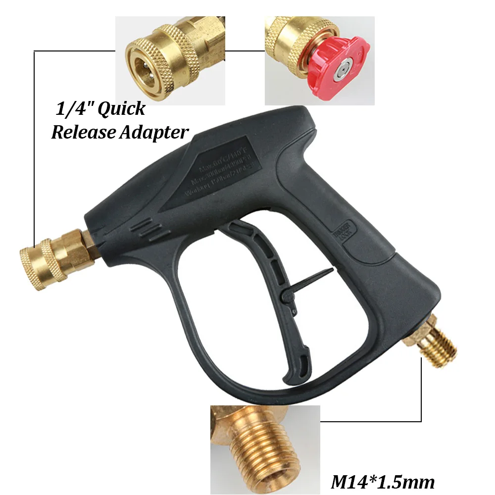 Автомойка высокого давления пистолет из пены с эффектом снега M14 x 1 5 мм 1/4 &quot