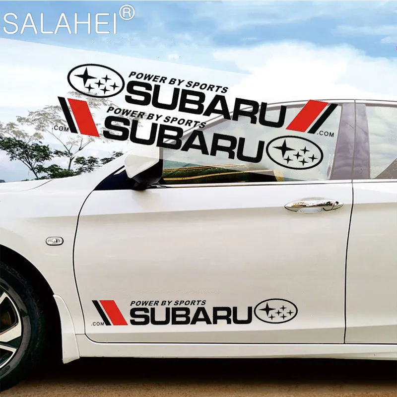 

2Pcs Car Door Side Stickers Styling Body Emblem Decal For Subaru BRZ Forester Legacy Outback WRX WRX STI Impreza XV Crosstrek