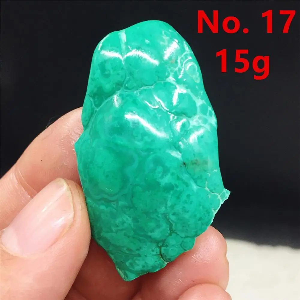 No. 17 1 шт. натуральный Малахит Натуральный Необработанный камень с формой полировки процесс Украшенные чакры, Исцеление Рейки - Цвет: No. 17