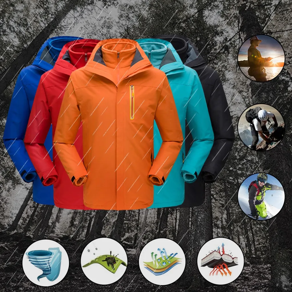 Мужская зимняя куртка с капюшоном из материала софтшелл, ветронепроницаемая Водонепроницаемая мягкая куртка, облегающая куртка в стиле хип-хоп