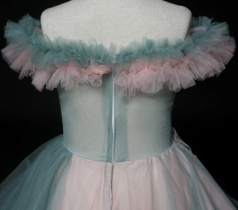 

Children Wedding Bridemaid Mermaid Dresses 2021 New Flower Girl Tulle Dress Kids Tutu Long Gowns Teenagers Boutique Clothes