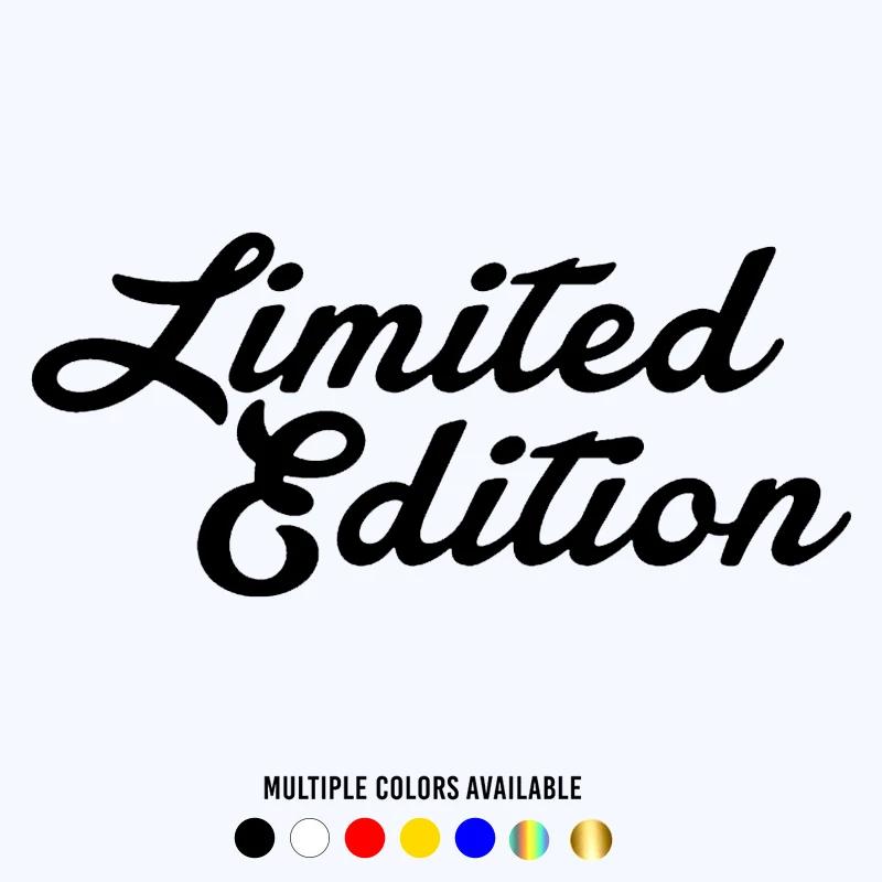 

CK3157# 20*9cm Limited Edition funny car sticker vinyl decal white/black car auto stickers for bumper rear window