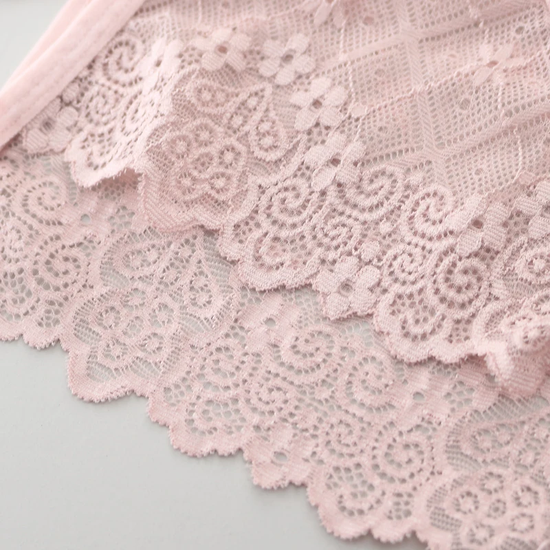 Women Lace Low Waist Briefs Female Sexy Panties Hollow Out Underwear Flower Lingerie Transparent Underpant | Женская одежда