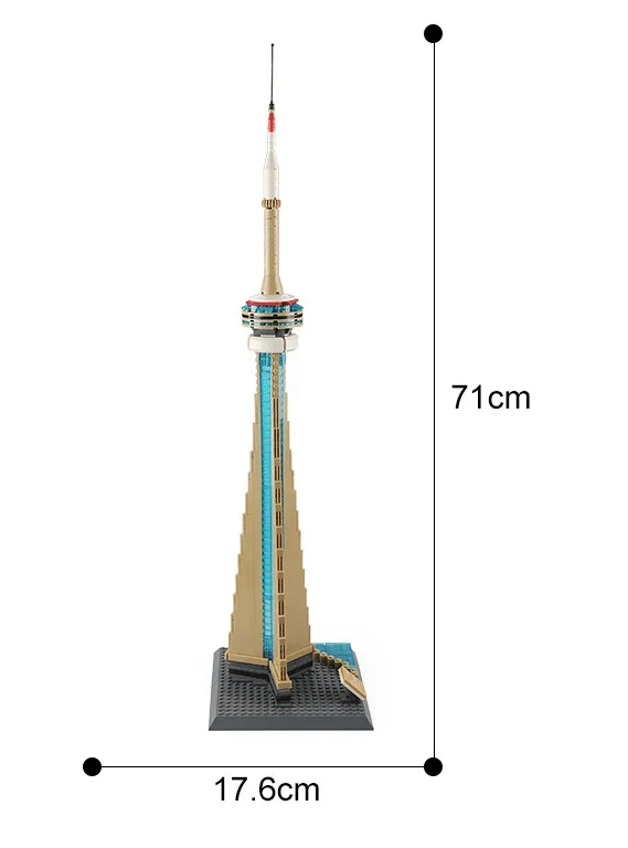 WANGE Architecture Toronto National Tower строительные блоки наборы городские кирпичи Классическая