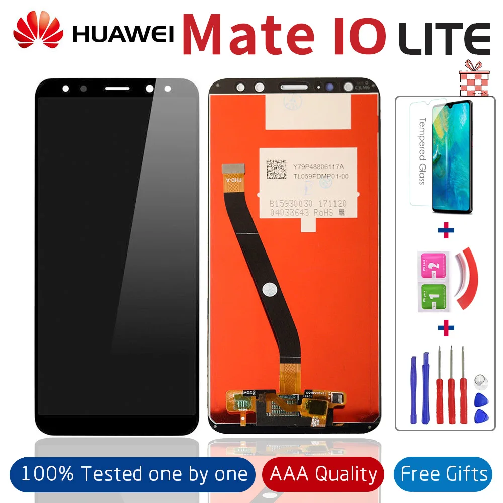 100% протестированный huawei mate 10 Lite ЖК сенсорный экран с рамкой дисплей Nova 2i RNE L21