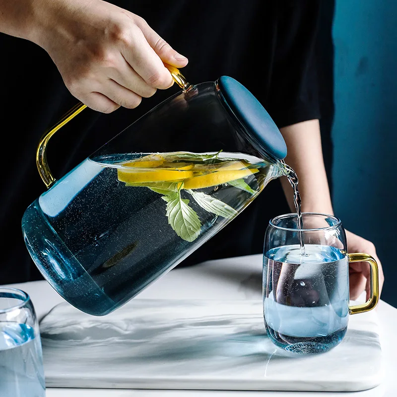 

Glass cold water bottle home heat-resistant high temperature explosion-proof jug large capacity cold water bottle teapot WF11110