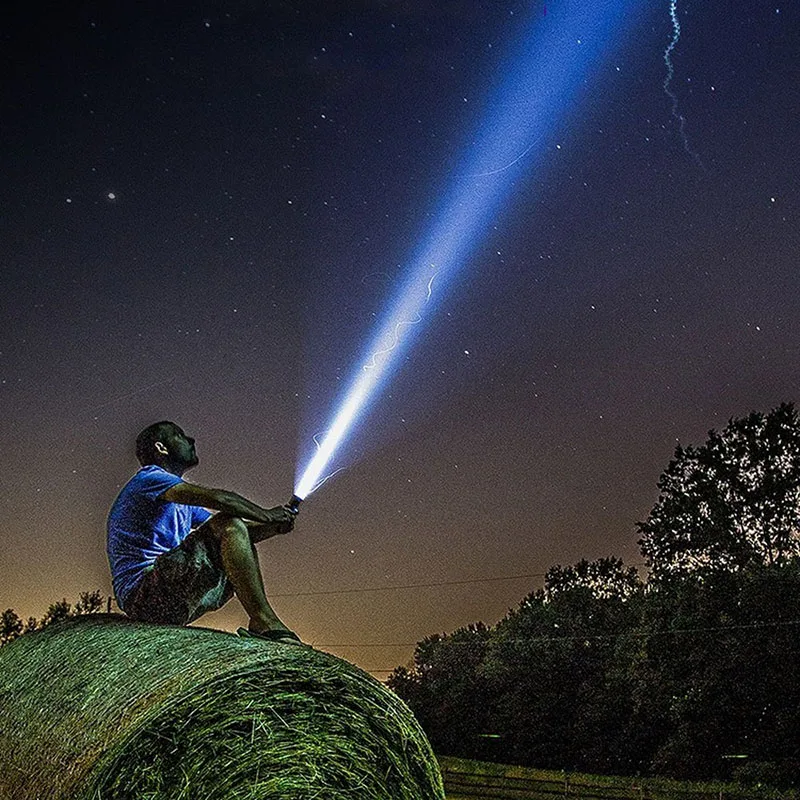 

ZHIYU High Power L8 LED Flashlight USB Rechargeable Torch Lamps 18650 Battery 3 Modes Tactical Flash Light Fixed Focus Lantern