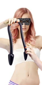 Двойной фаллоимитатор с двойным проникновением и Анальная пробка надувной двойной годе, секс-игрушки A375