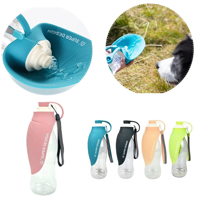 Собака бутылка для воды силиконовый лист дизайн дорожная собачья миска Щенок Кот