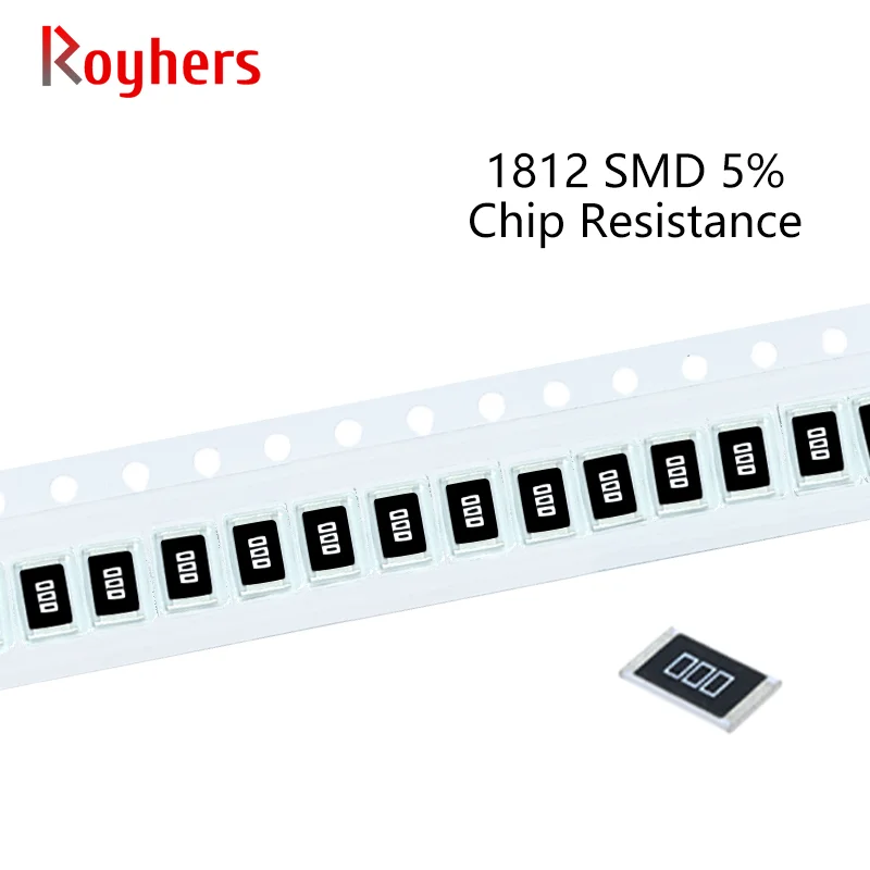 Комплект резисторов 100 SMD 1812 шт. допуск 5% 0R-22M 680R 750R 820R 910R 1K 1 K 2 10 Ом доступно полное