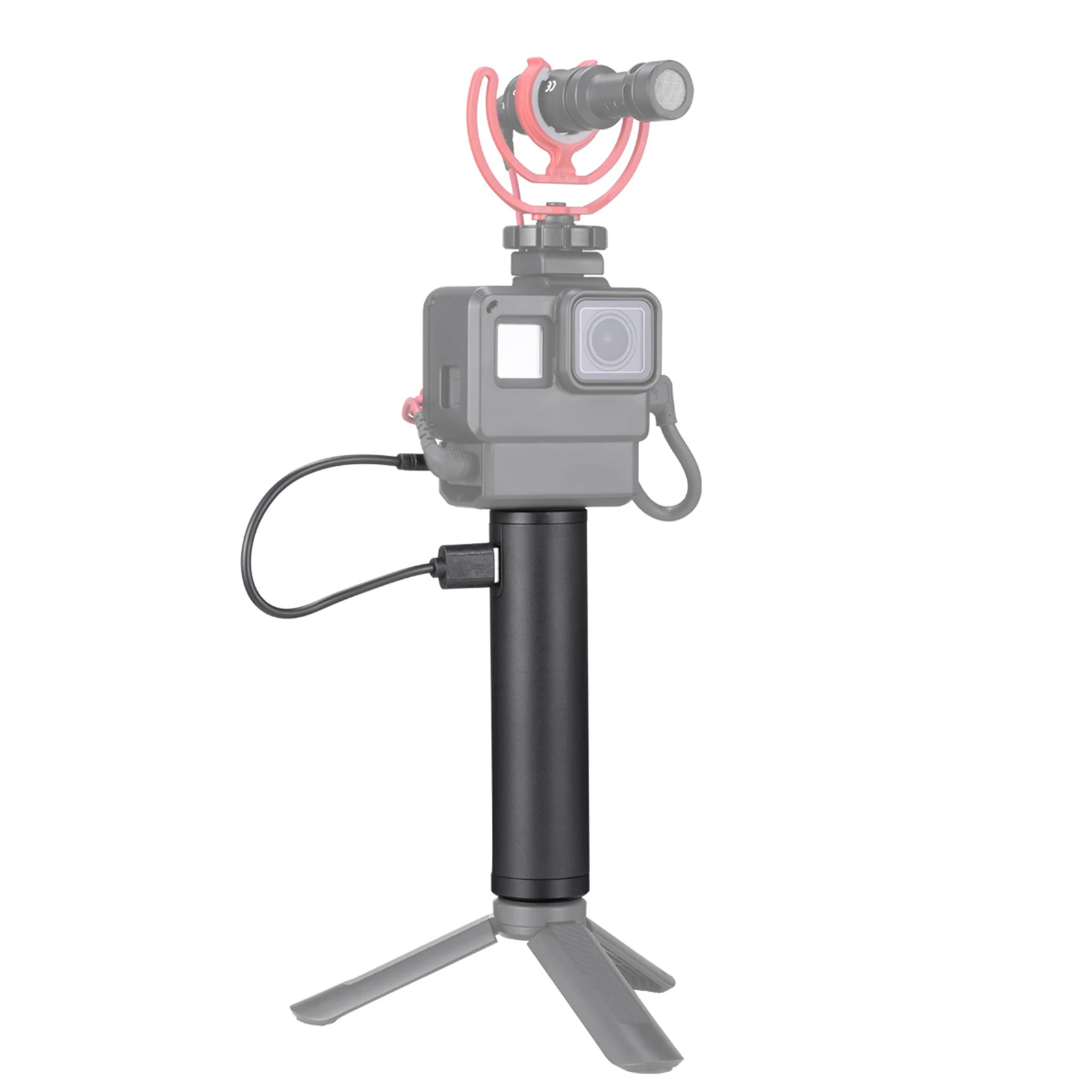 ULANZI BG-2 Power Hand Grip алюминиевая Батарейная ручка 6800 мАч для GoPro 6 7 8 смартфон Osmo карман