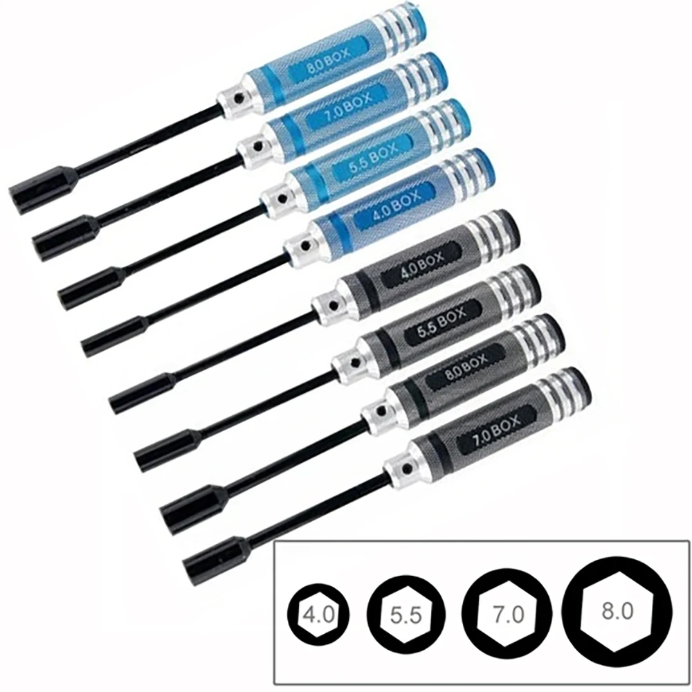 4 шт rc металлический шестигра