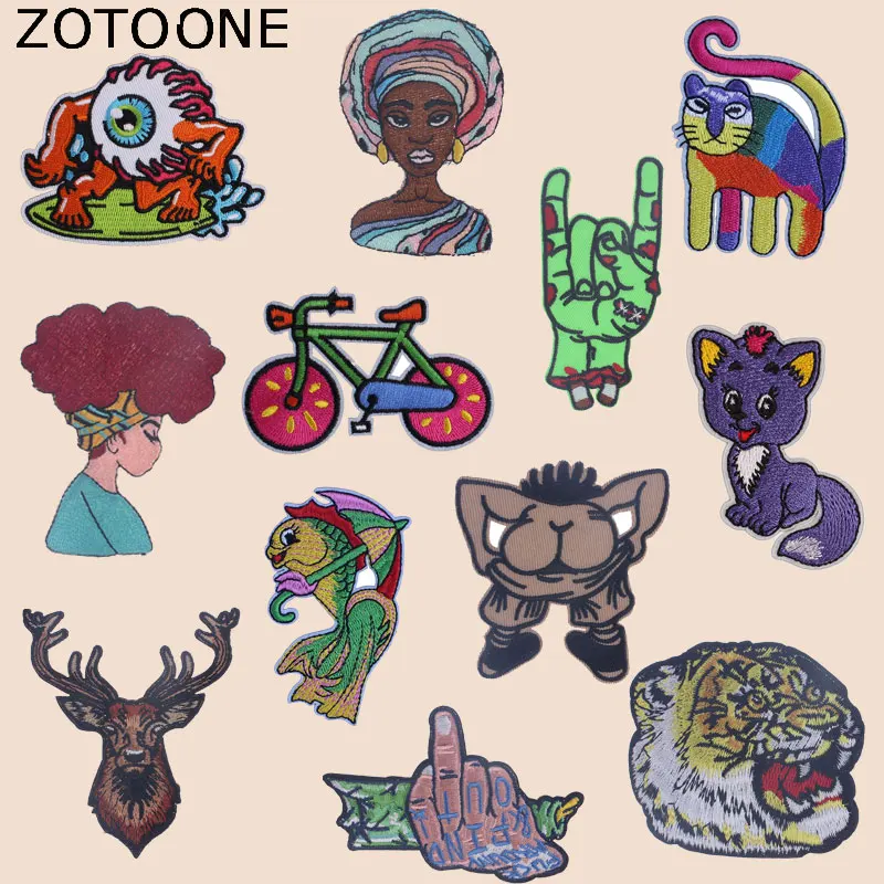 ZOTOONE животный Кот нашивки модные Стикеры для девочек железо на одежде