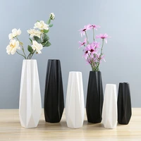 simple and modern art pots european ceramic vase living room be dining table vase flowers decorative home ornament whiteblack