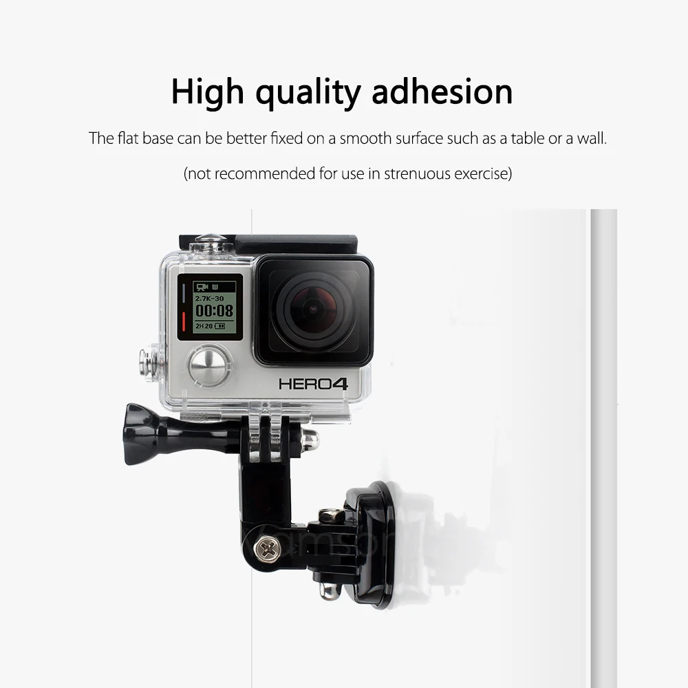 Vamson для Go Pro клейкие крепления 3M Sticky Hero 7 6 5 4 DJI OSMO Action изогнутые плоские прокладки