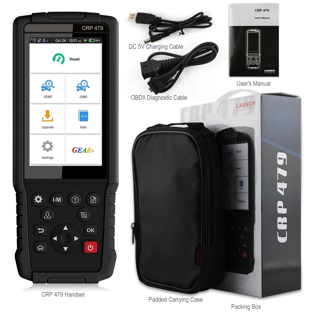 LAUNCH X431 CRP479 OBD2 сканер ABS EPB DPF масло коробка передач SAS Перезагрузка налобный фонарь
