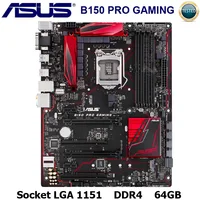 Материнская плата LGA 1151 Asus B150 PRO игровая материнская плата Core i7/i5/i3 DDR4 64 Гб Intel B150 десктопная B150 материнская плата 1151 PCI-E 3,0
