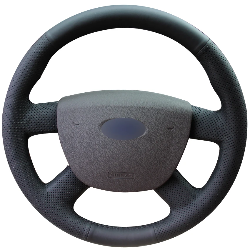 

Черный чехол из натуральной кожи для Ford Focus 2 2005-2011