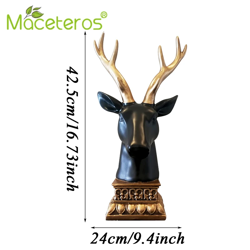 Скандинавские креативные скульптурные украшения с головой оленя из