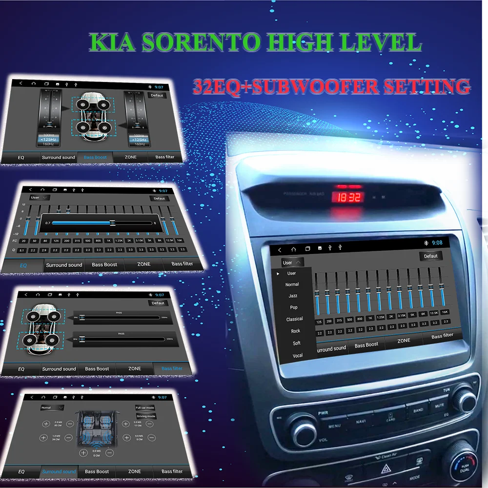 Автомагнитола 2DIN на android для kia sorento мультимедийный проигрыватель с радио dvd