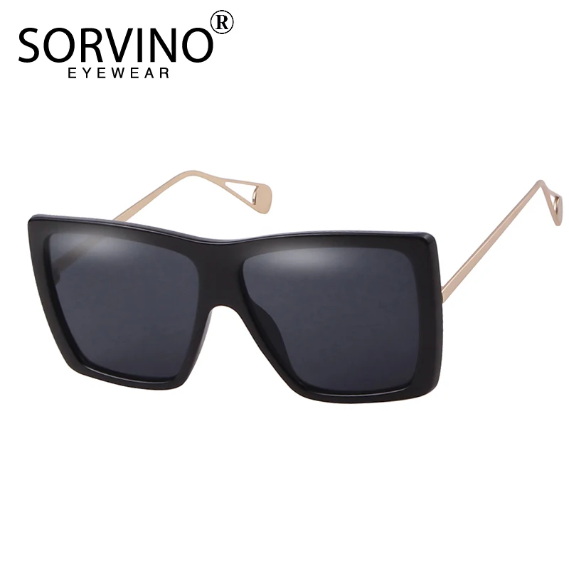 Мужские большие квадратные солнцезащитные очки SORVINO в стиле ретро 2020 роскошные
