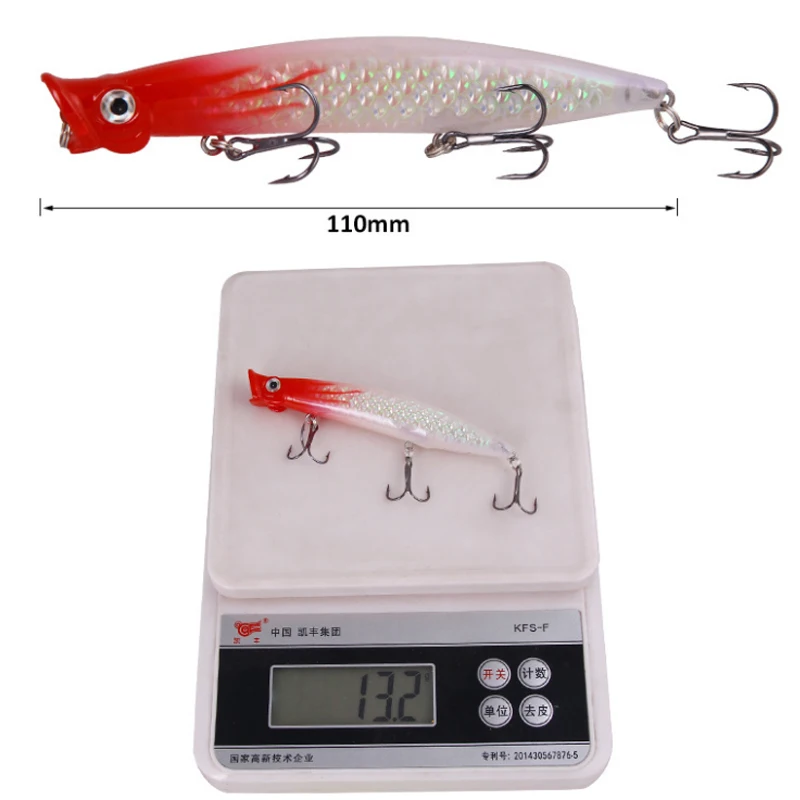 

1pcs 11cm 13g Fishing lure Crankbait Iscas Artificial Wobblers ABS Hard Bait Pesca Bass Carp Pike Fishing Tackle