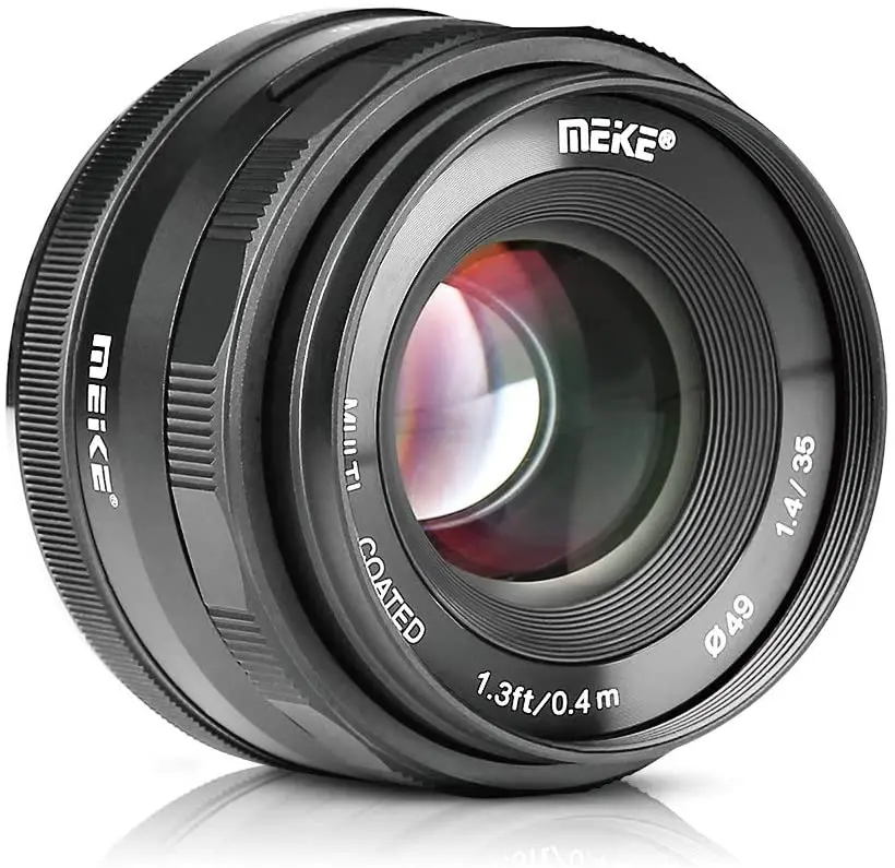 

Meike 35mm F1.4 APS-C fixed-focus portrait large aperture manual focus lens is suitable for Canon Nikon Fuji Micro single camera