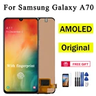 AUMOOK AMOLED Оригинальный Для SAMSUNG Galaxy A70 ЖК-дисплей сенсорный экран дигитайзер в сборе Замена + рамка ЖК-экран Запчасти