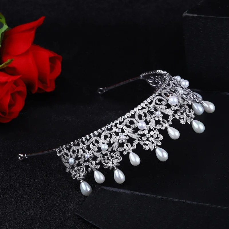 WMTR16437 Wah Mei Новые свадебные классические короны Роскошные эллиптические