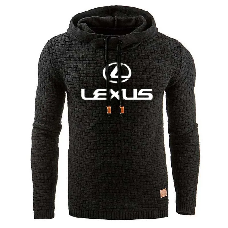 Толстовка мужская с логотипом автомобиля Lexus свитшот капюшоном спортивная